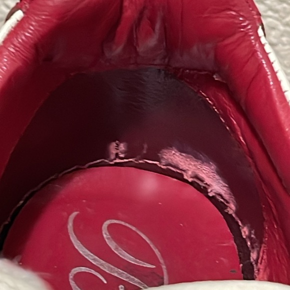 Brighton Love Me Beige Red Sneakers size 8.5 Valentines - Picture 11 of 17